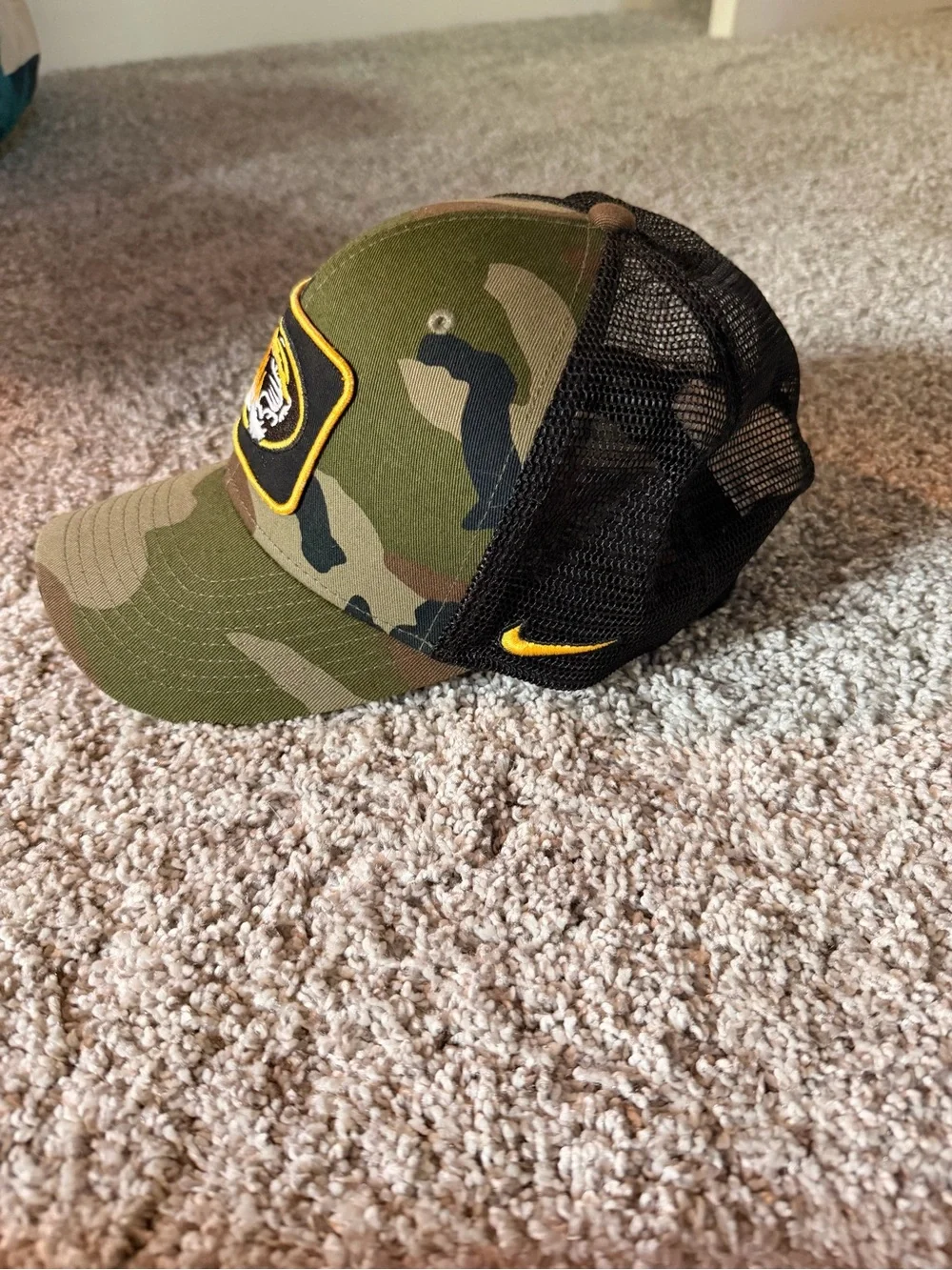 Camo Mizzou trucker hat